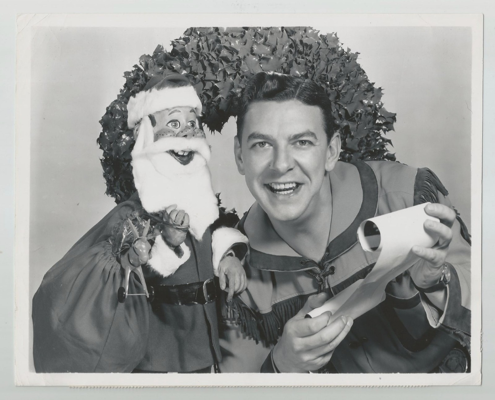 Buffalo Bob Smith 1953 Howdy Doody Original 7×9 NBC CHRISTMAS Portrait HOWDY