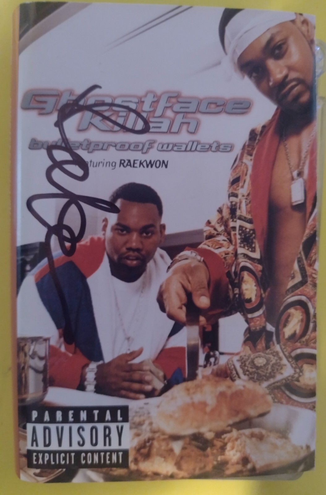 Ghostface Killah Bulletproof Wallets Cassette. *AUTOGRAPHED BY RAEKWON *Beckett