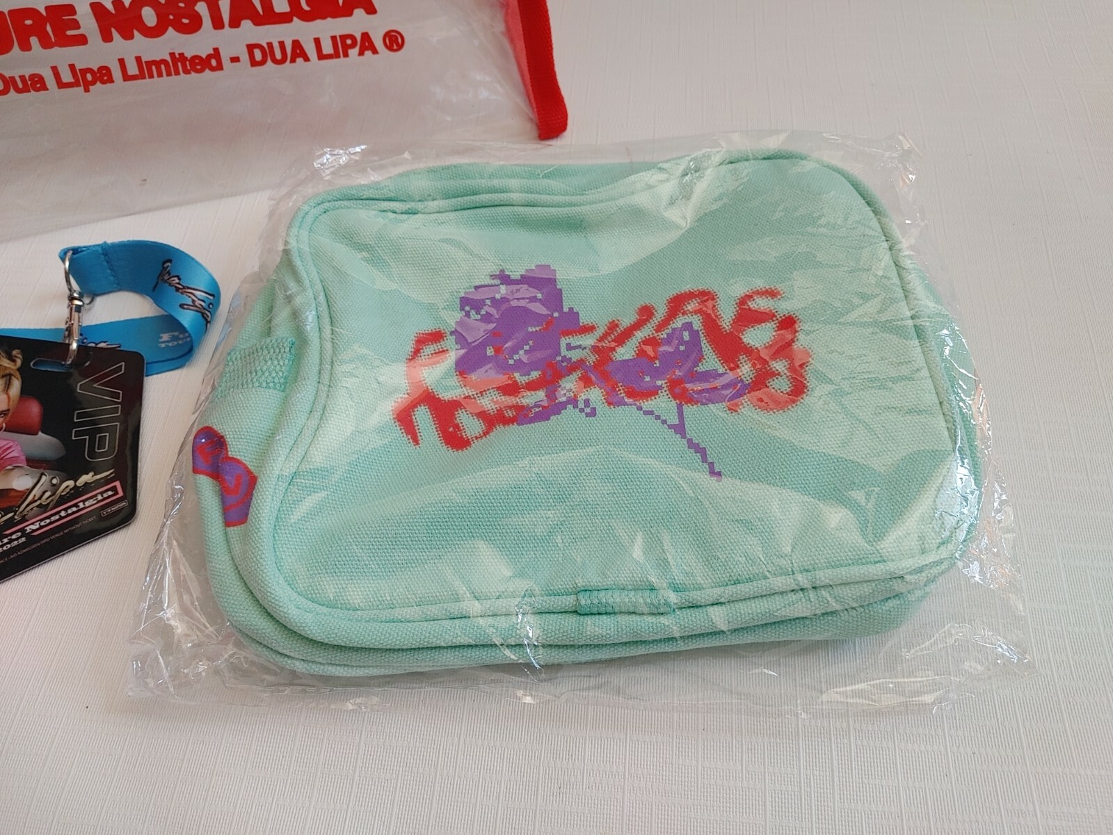 Dua Lipa Future Nostalgia Tour VIP merch: Pass, Make up bag and Tote bag Limited