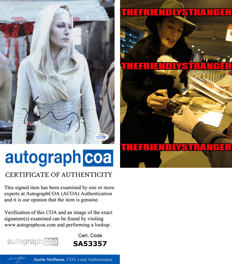 Jaime Murray signed Autographed “DEFIANCE” 8×10 Photo PROOF t SEXY Stahma ACOA