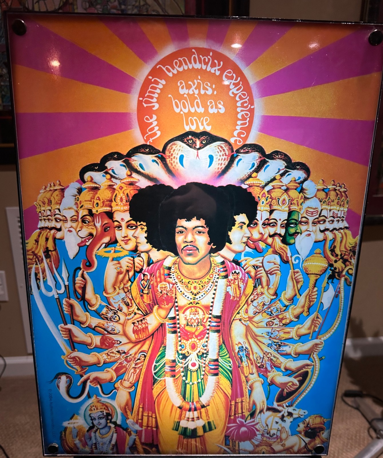 Jimi Hendrix Experience Axis Bold As Love Light Box, Rare, Limited