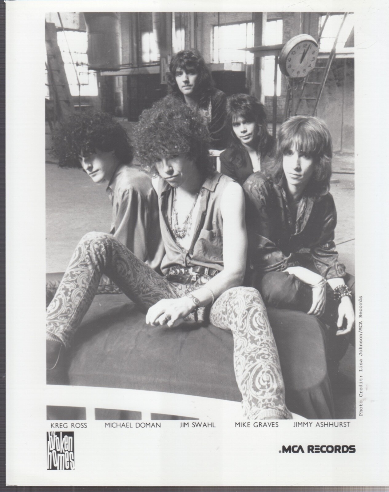 the broken hones press kit for straight line through time 1988