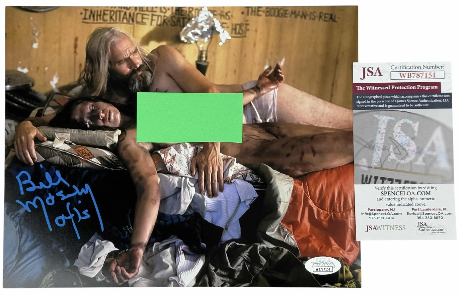 Bill Moseley signed 8×10 Photo Otis Driftwood The Devil’s Rejects JSA