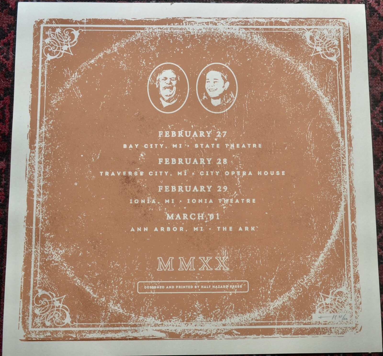 Billy Strings Terry Archer Family Two Sided Poster #165/200 Half Hazard Press