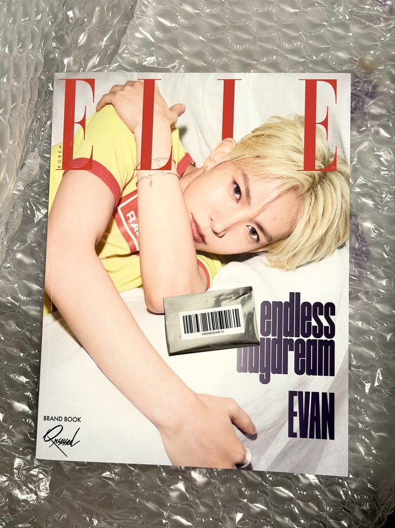 【SEALED & OPENED】ENHYPEN OFFICIAL EVAN HEESEUNG QRSESSED X ELLE MAGAZINE