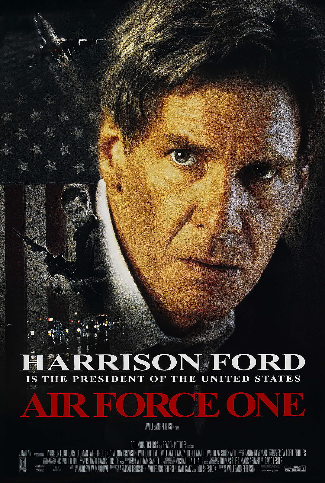 AIR FORCE ONE (1997) ORIGINAL MOVIE POSTER – ROLLED – DOUBLE-SIDED