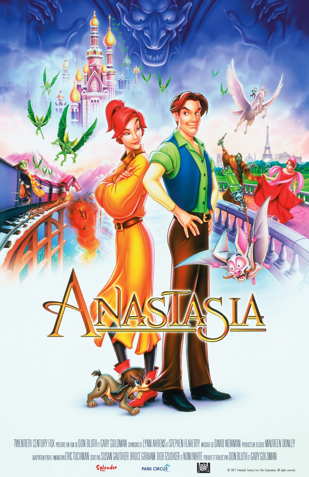 Anastasia movie poster – 11 x 17 inches – Don Bluth Animation