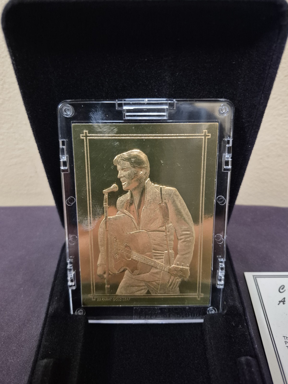 Graceland Authorized – Elvis Presley 23kt Gold Leaf Card – LE 5000