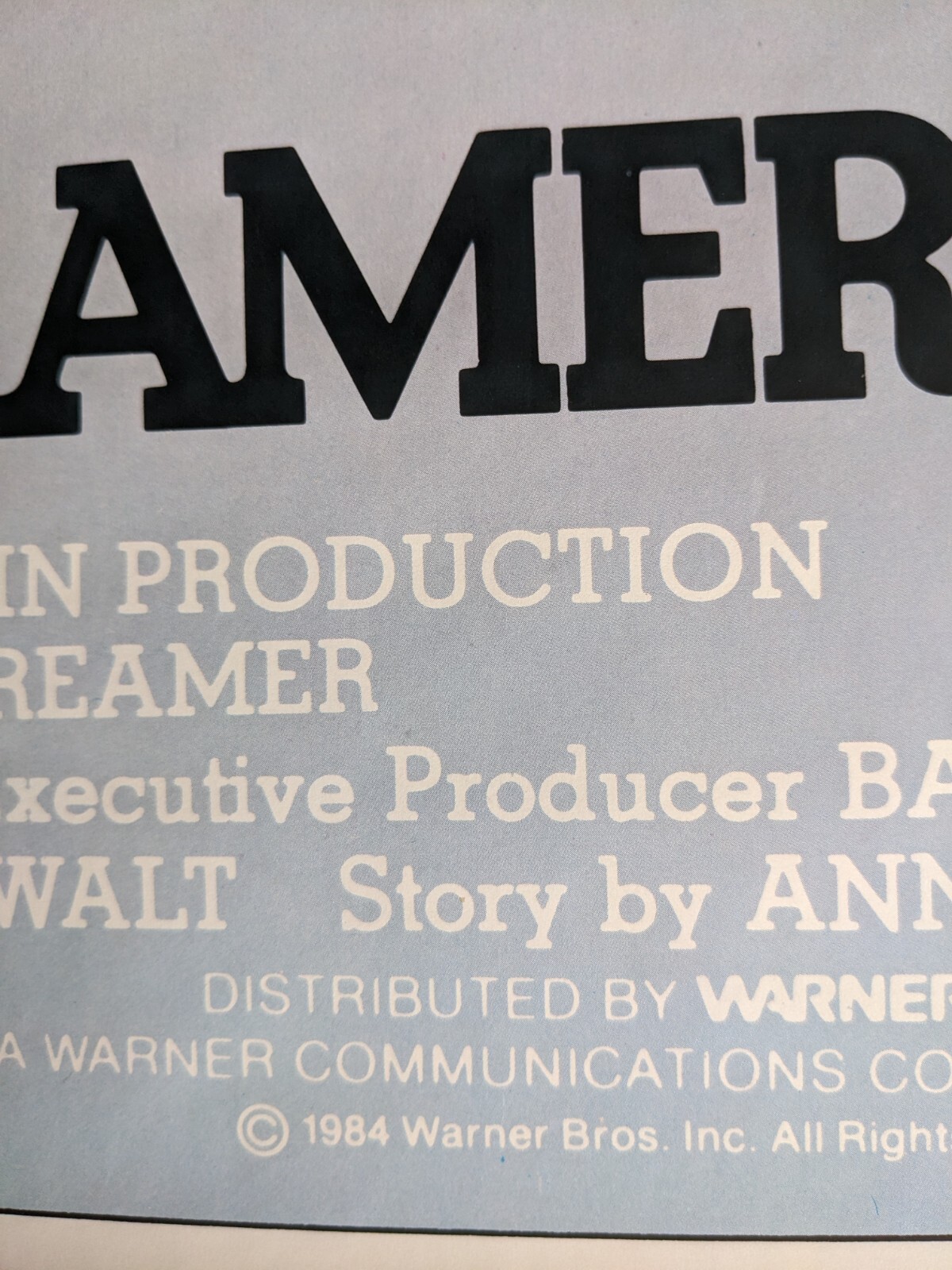 American Dreamer, original one sheet ’84 m. poster ,rolled 27×41”, NSS 840115