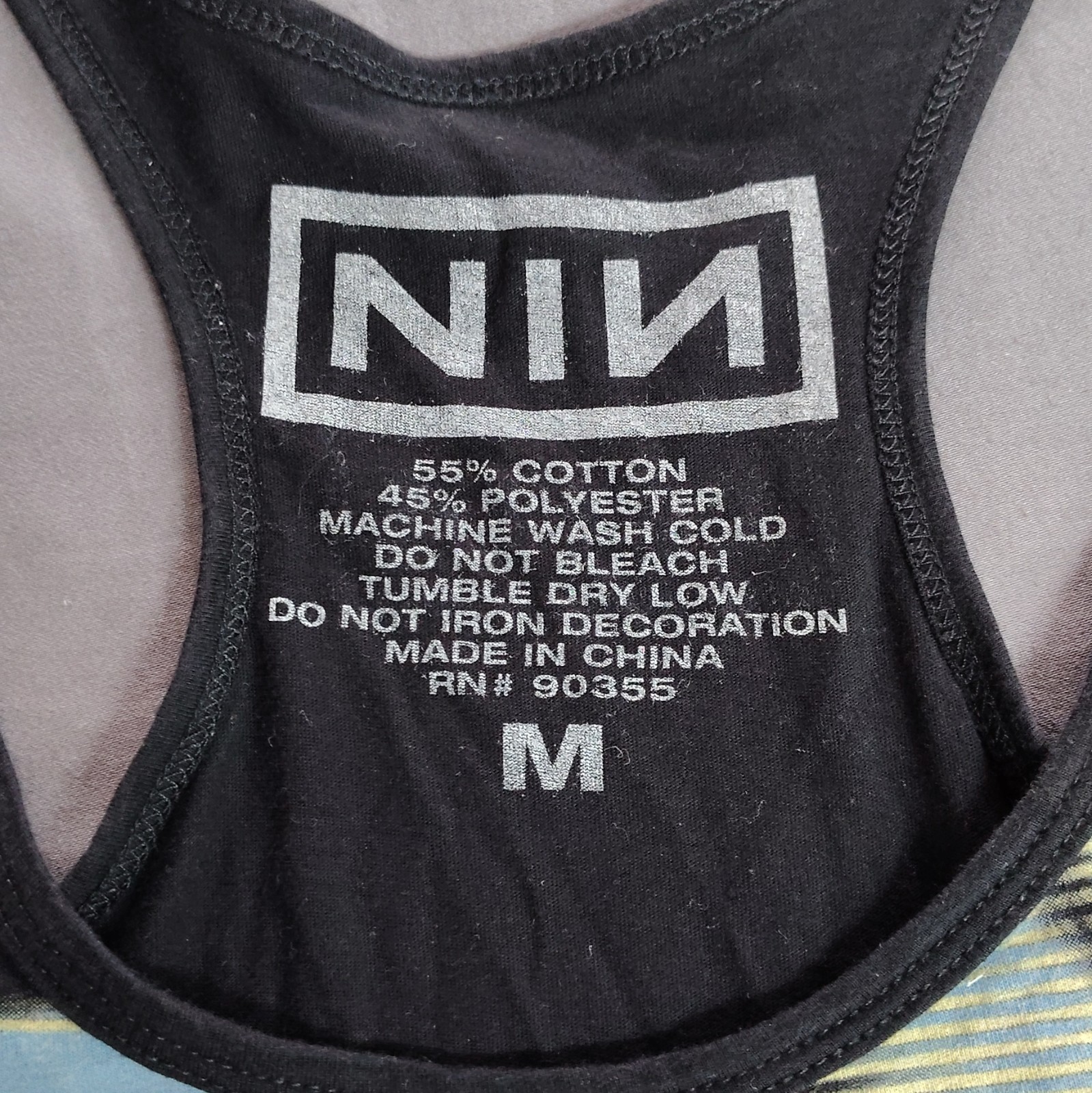 NIN Womens Singlet Size Medium Black Sleeveless Tank Nine Inch Nails Band
