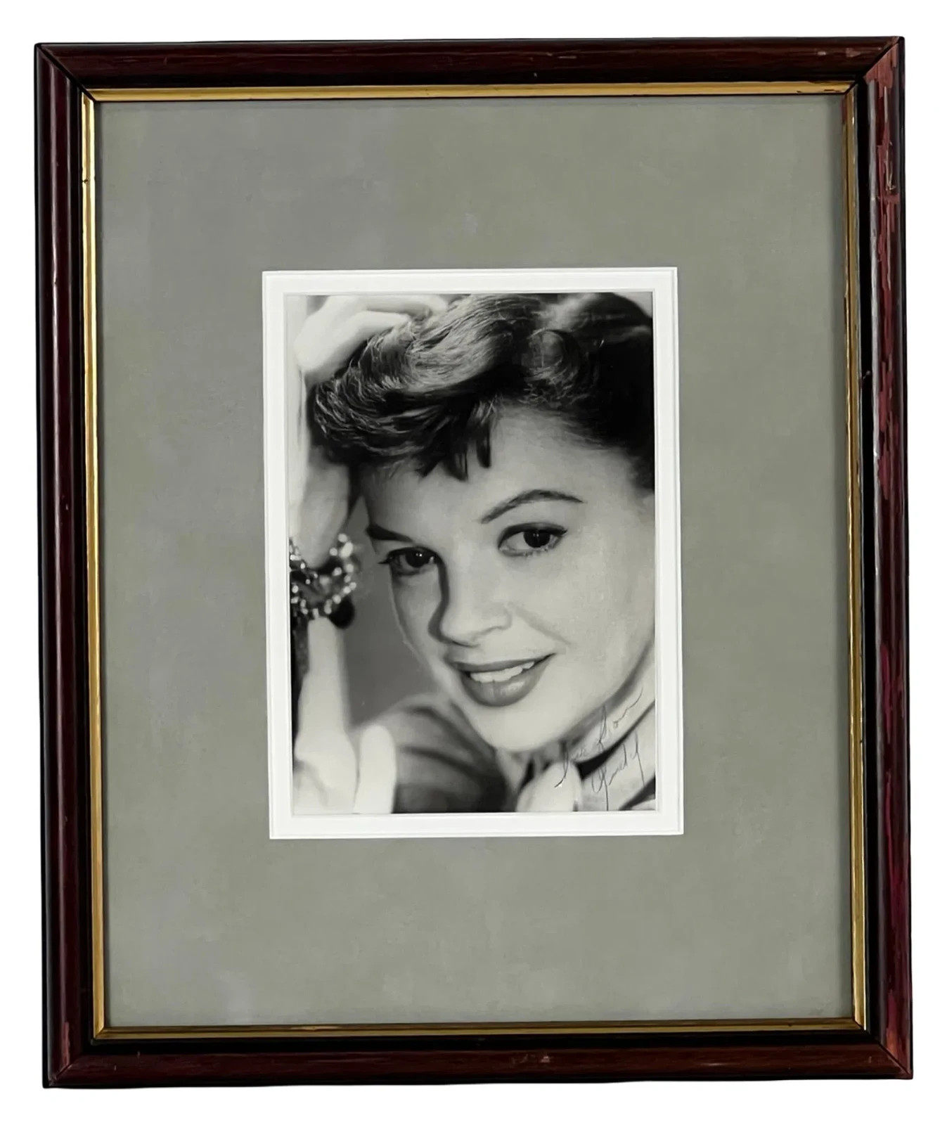 Vintage 1954 Judy Garland Signed Framed Photo ” A Star is Born” Vicki Lester