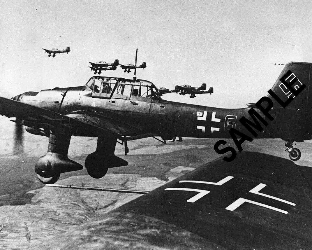 Formation OF German Stuka Dive Bombers World War II 4×6 Picture Celebrity Print