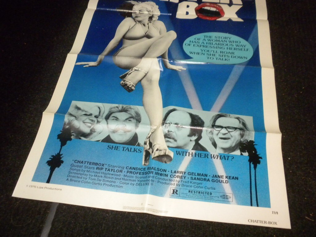 CHATTER BOX – CANDICE RIALSON 1977 – 1/one sheet movie poster 27×41 inches