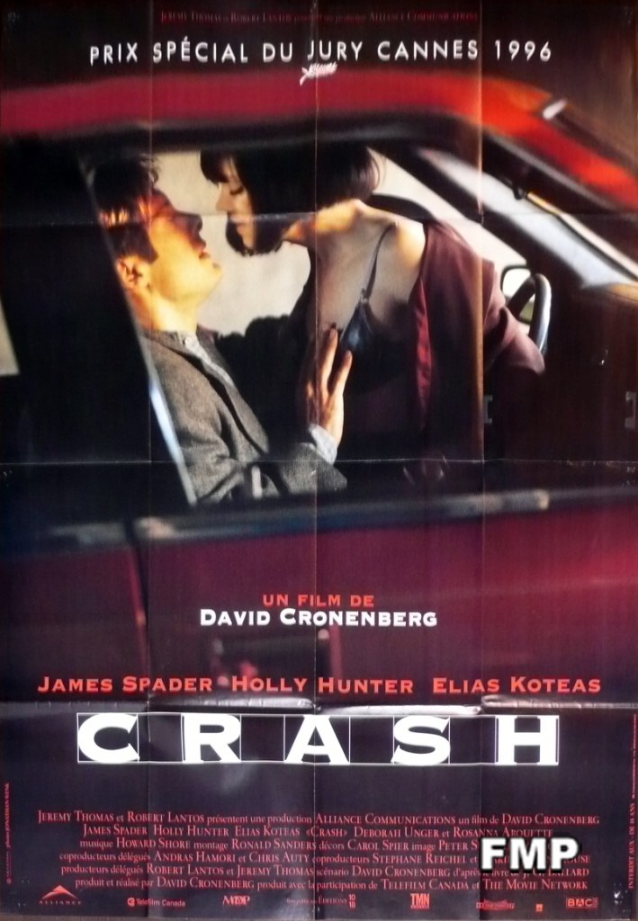 CRASH – DAVID CRONENBERG / SPADER – CAR – ORIGINAL LARGE FRENCH MOVIE POSTER