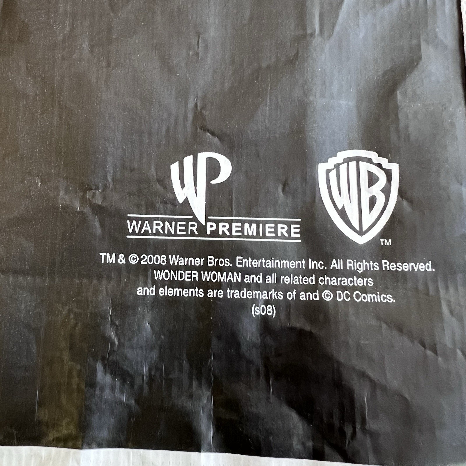 VINTAGE Wonder Woman Bag DC Comics SDCC Comic Con 2008 Collectible Warner Bros