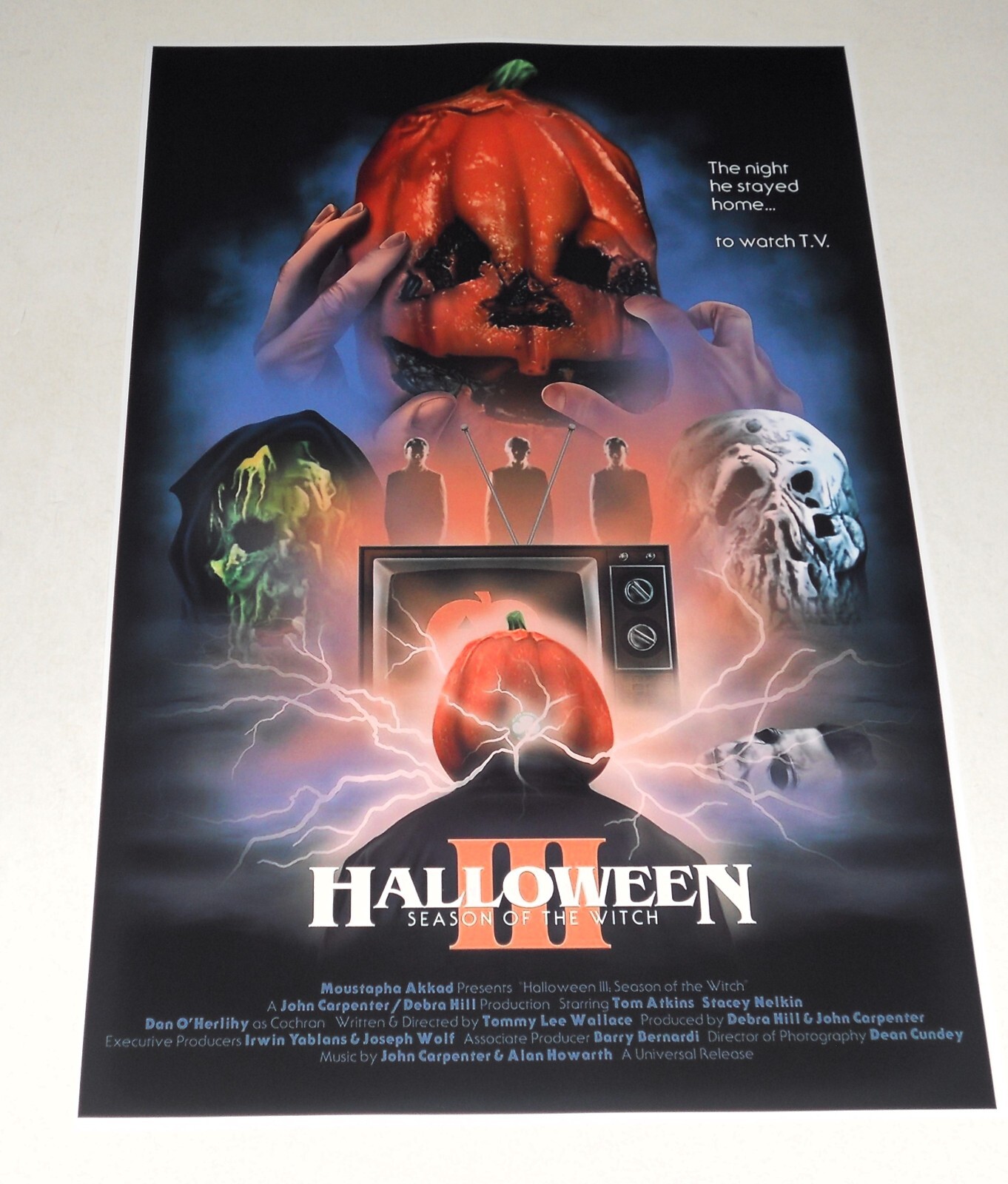 Halloween III Alternate Carpenter/Tommy Lee Wallace Poster Promo 19″x13″ Part 3