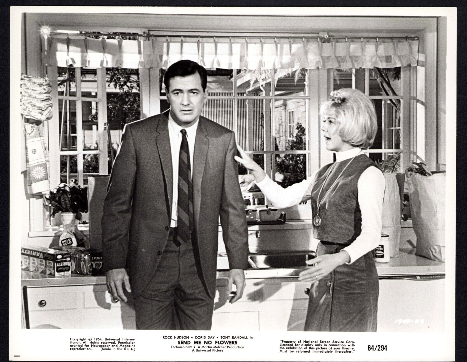 SEND ME NO FLOWERS Original Movie Press Photo Doris Day Rock Hudson Comedy