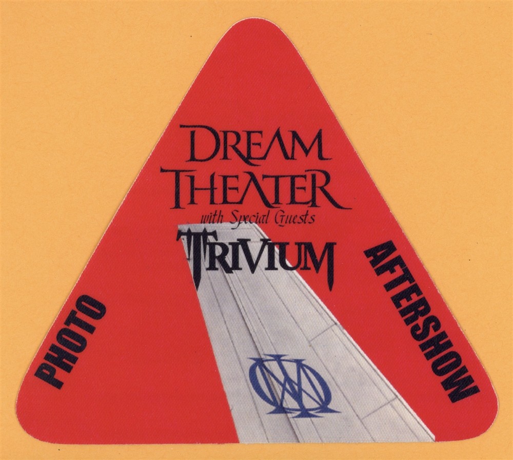 Dream Theater 2011 Trivium Concert PHOTO/AFTER SHOW Backstage Pass