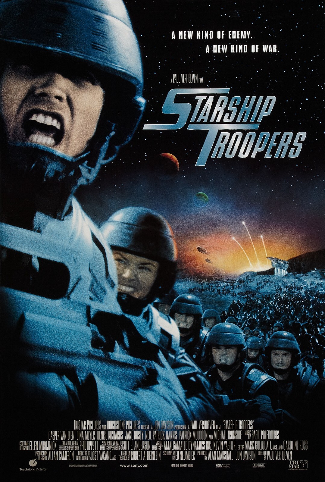 Starship Troopers movie poster – 11″ x 17″ – Casper Van Dien