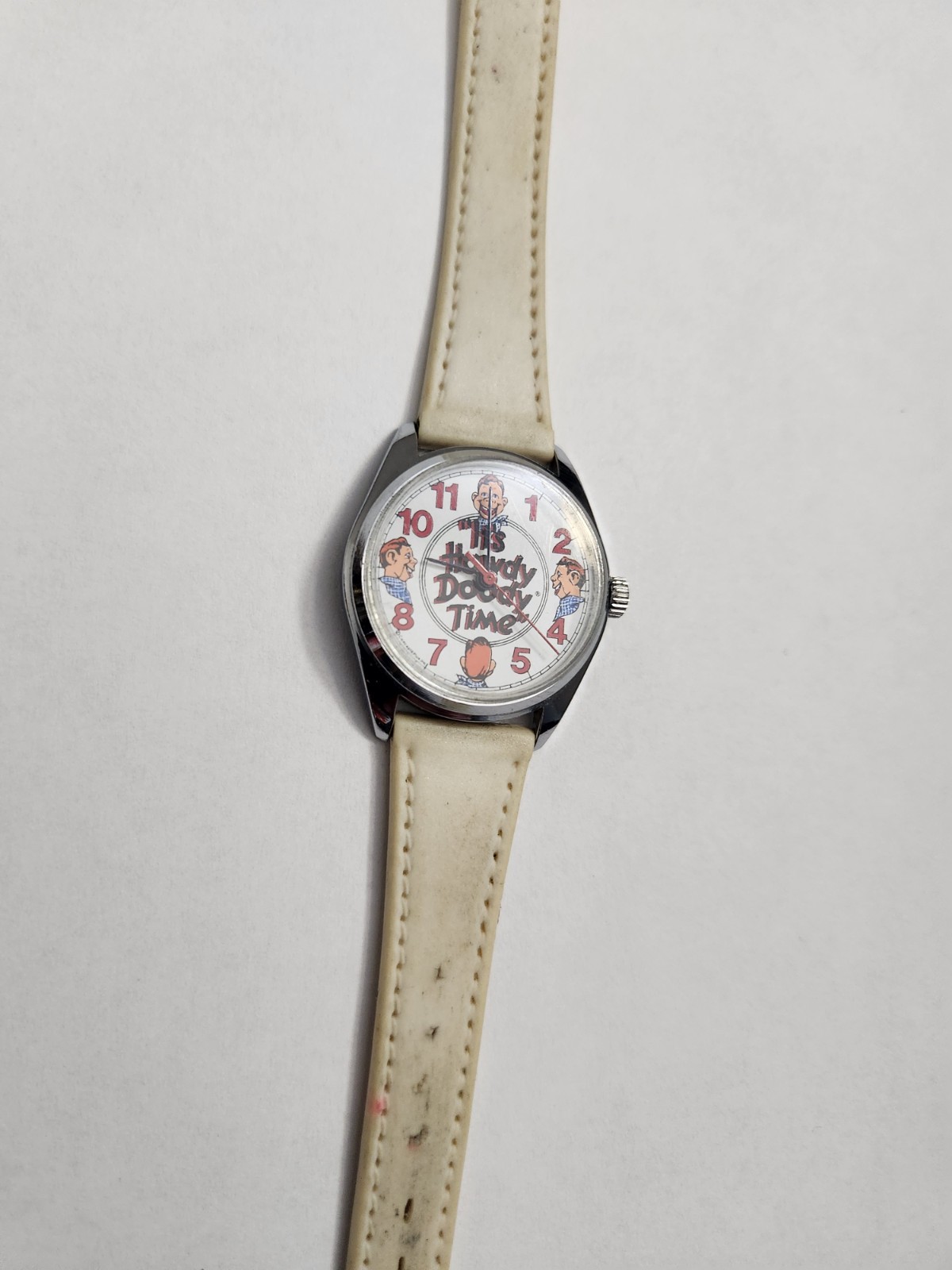 1987 Howdy Doody Time 40th Anniversary Edition Wristwatch White Strap