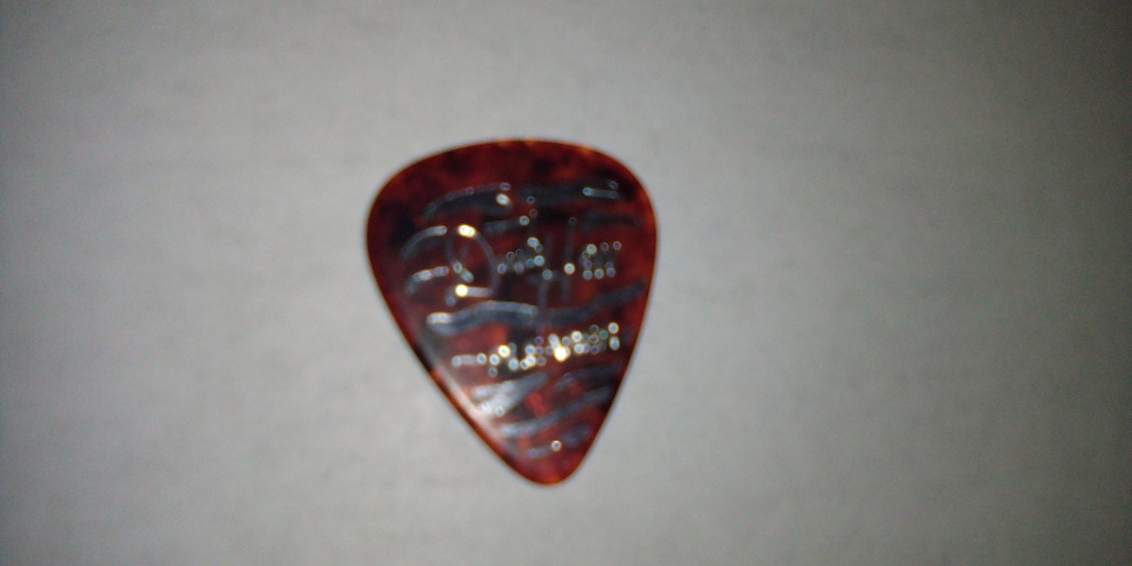 ZZ TOP SILVER ON TORTOISE DUSTY HILL PLEASER RARE TOUR GUITAR PICK RIP BILLY G