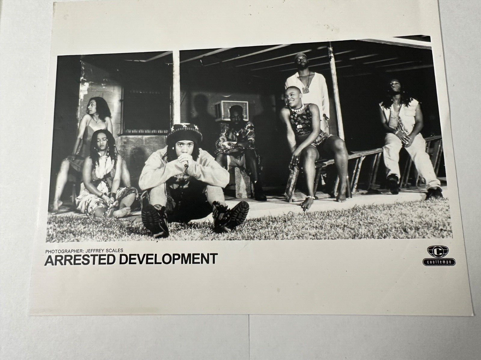 ARRESTED DEVELOPMENT 8” x 10” B&W Original Studio Photo Cooltempo – 1992-93!