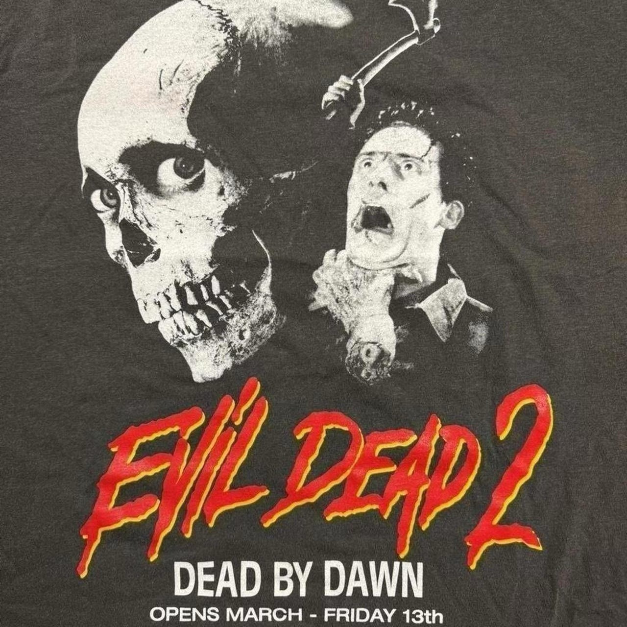 Evil Dead 2 Dead by Dawn Movie Promo Vintage Pepper Shirt
