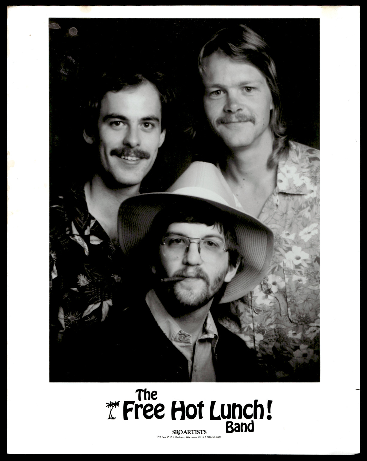 Vintage The Free Hot Lunch! Band Promotional Photo B&W SRO Artists Music