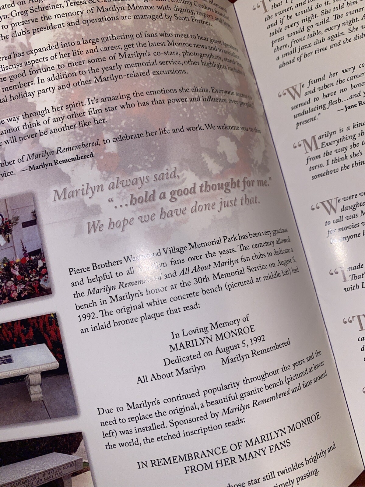3 Marilyn Monroe Items Uncommon 2012 Memorial Program LASERLIGHT DVD & Magnet