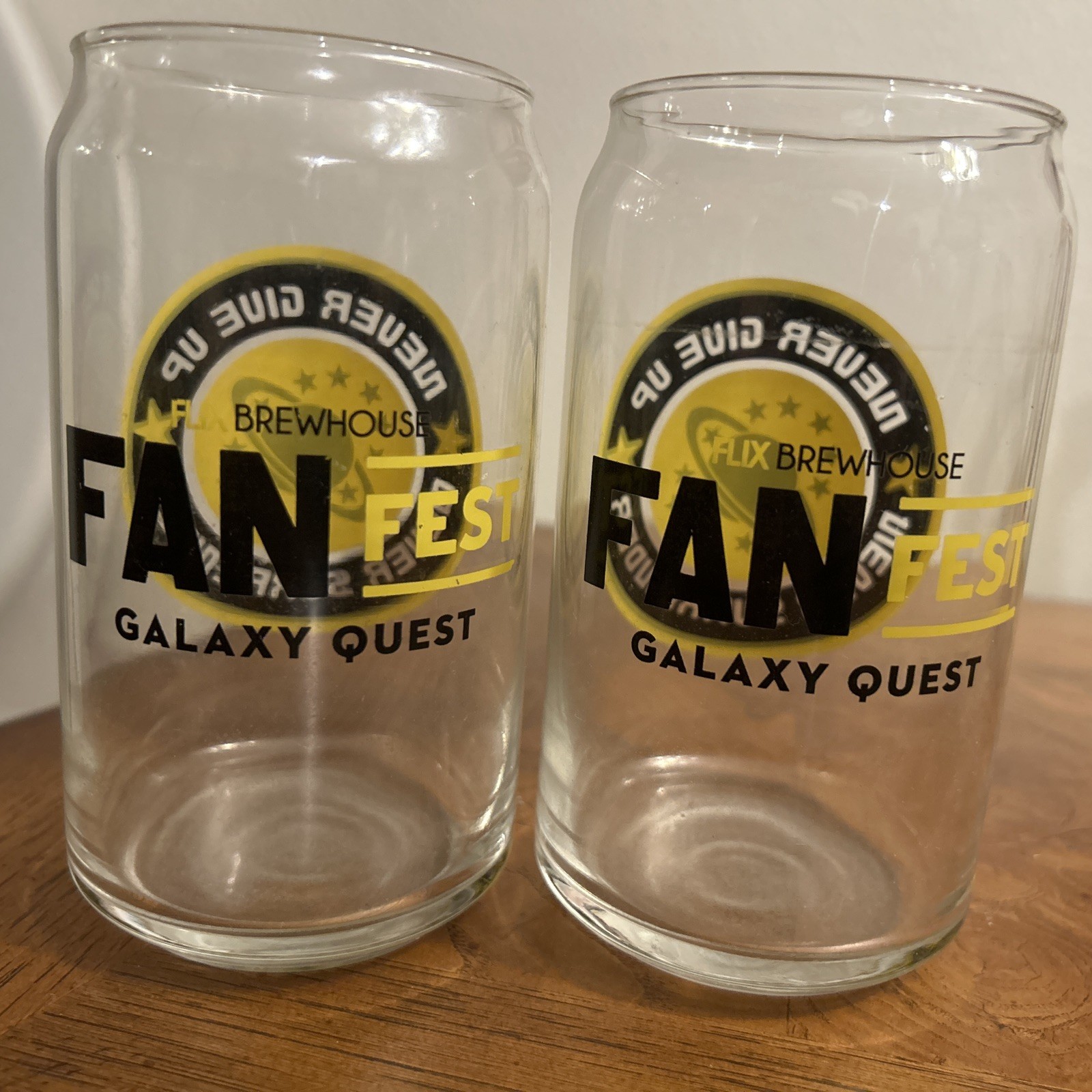Galaxy Quest Movie Fan Fest Glasses Limited Edition Set Of 2