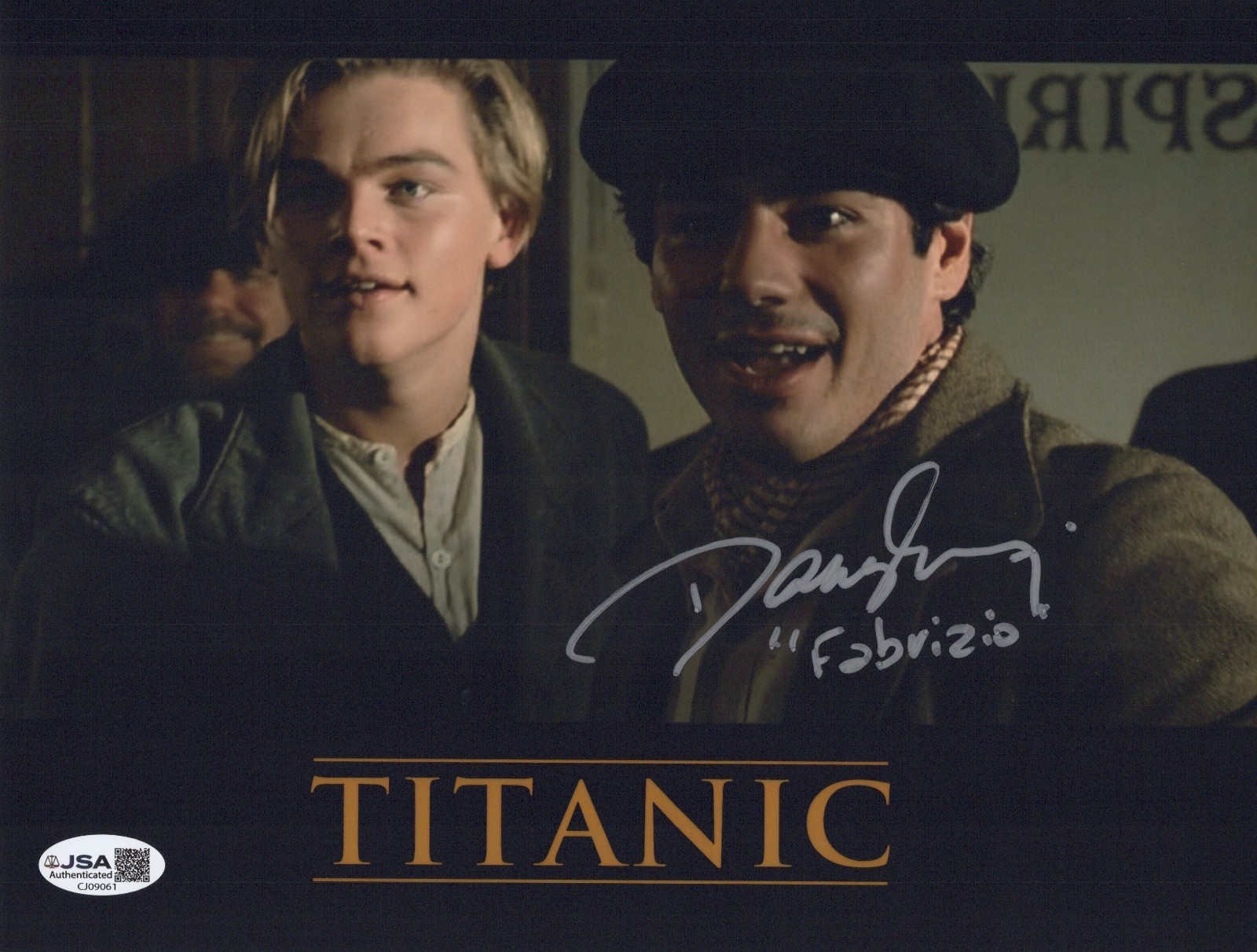 DANNY NUCCI Signed TITANIC 8×10 Photo FABRIZIO DE ROSSI Autograph JSA COA CERT