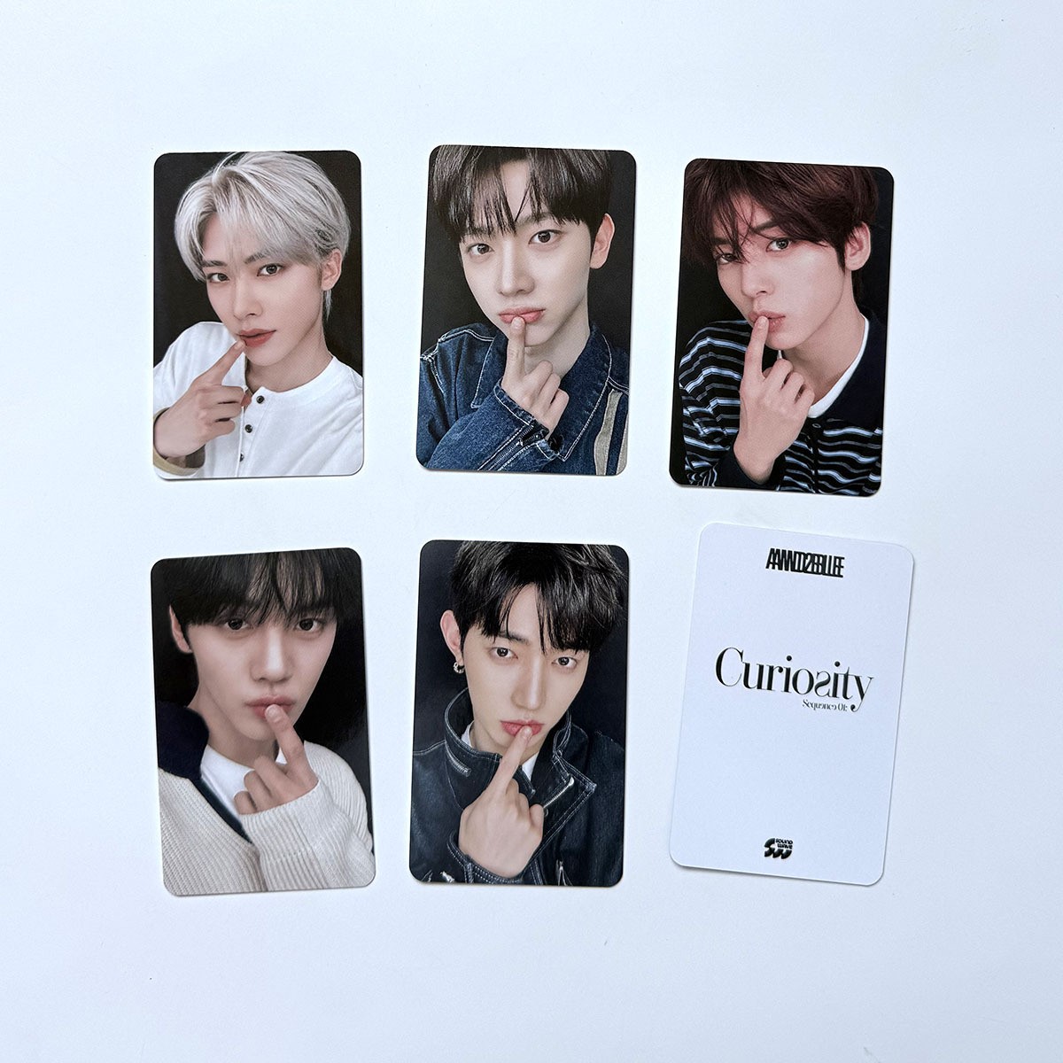 5Pcs AND2BLE Sequence Curiosity Zhang Hao Ricky Han Yujin Collect Photocards