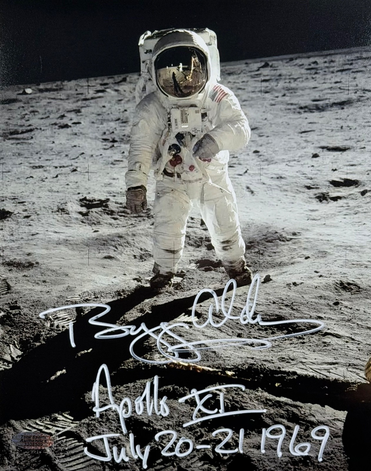 Buzz Aldrin Signed Autographed 8×10 Photo Apollo 11 Moon Landing COA