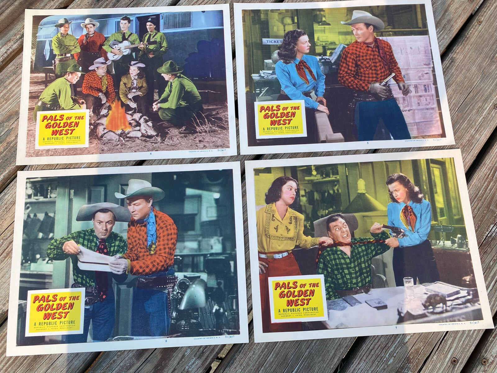 Vintage Authentic Roy Rogers And Trigger Pals Of The Golden West Movie Lobby