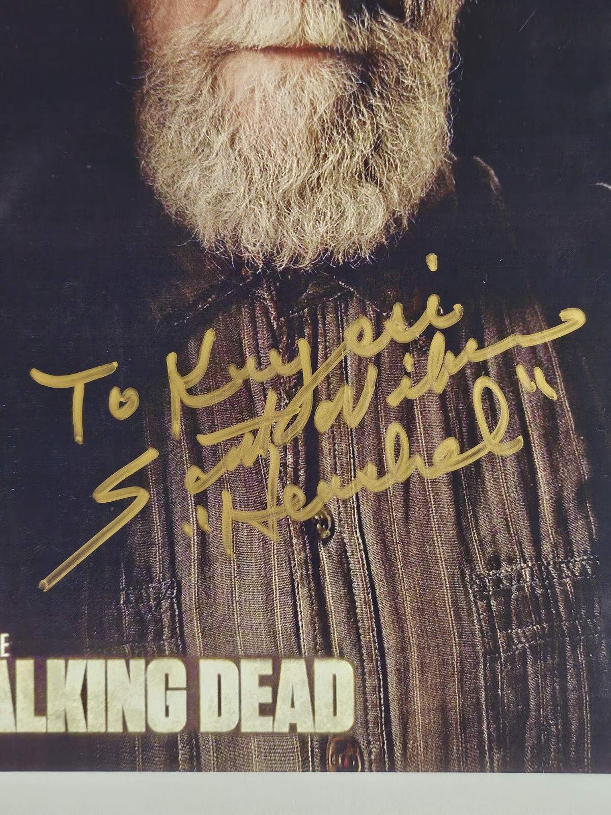 Scott Wilson (Hershel) The Walking Dead Signed Auto 8×10 Photograph