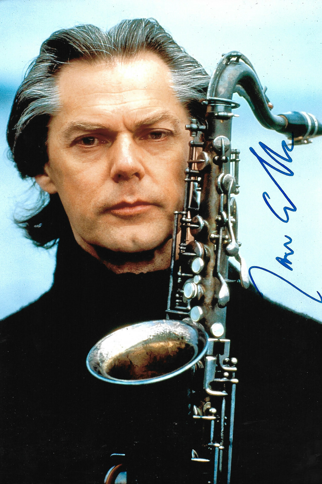 Jan Garbarek signed 8×12 inch photo autograph