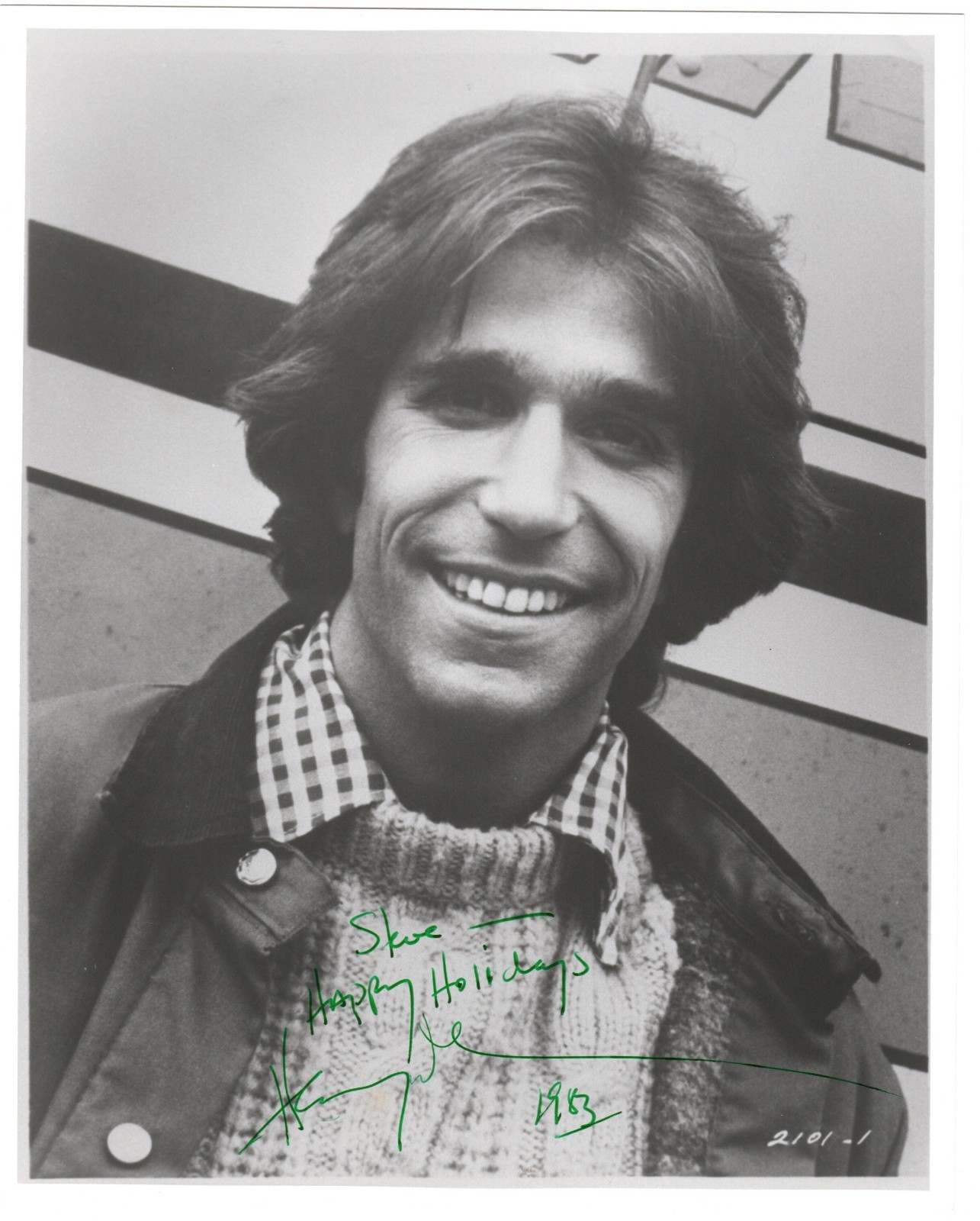 HENRY WINKLER Autograph 1983 Inscribed Signed 8X10 B&W Publicity Photo w/ COA