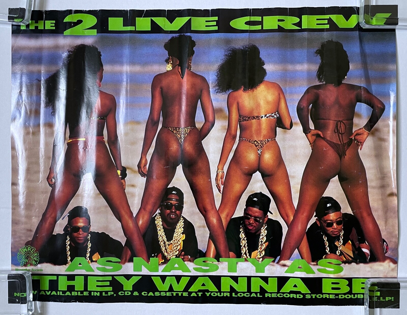 THE 2 LIVE CREW As Nasty As They Wanna Be 1998 Us PROMO POSTER Miami Bass RAP