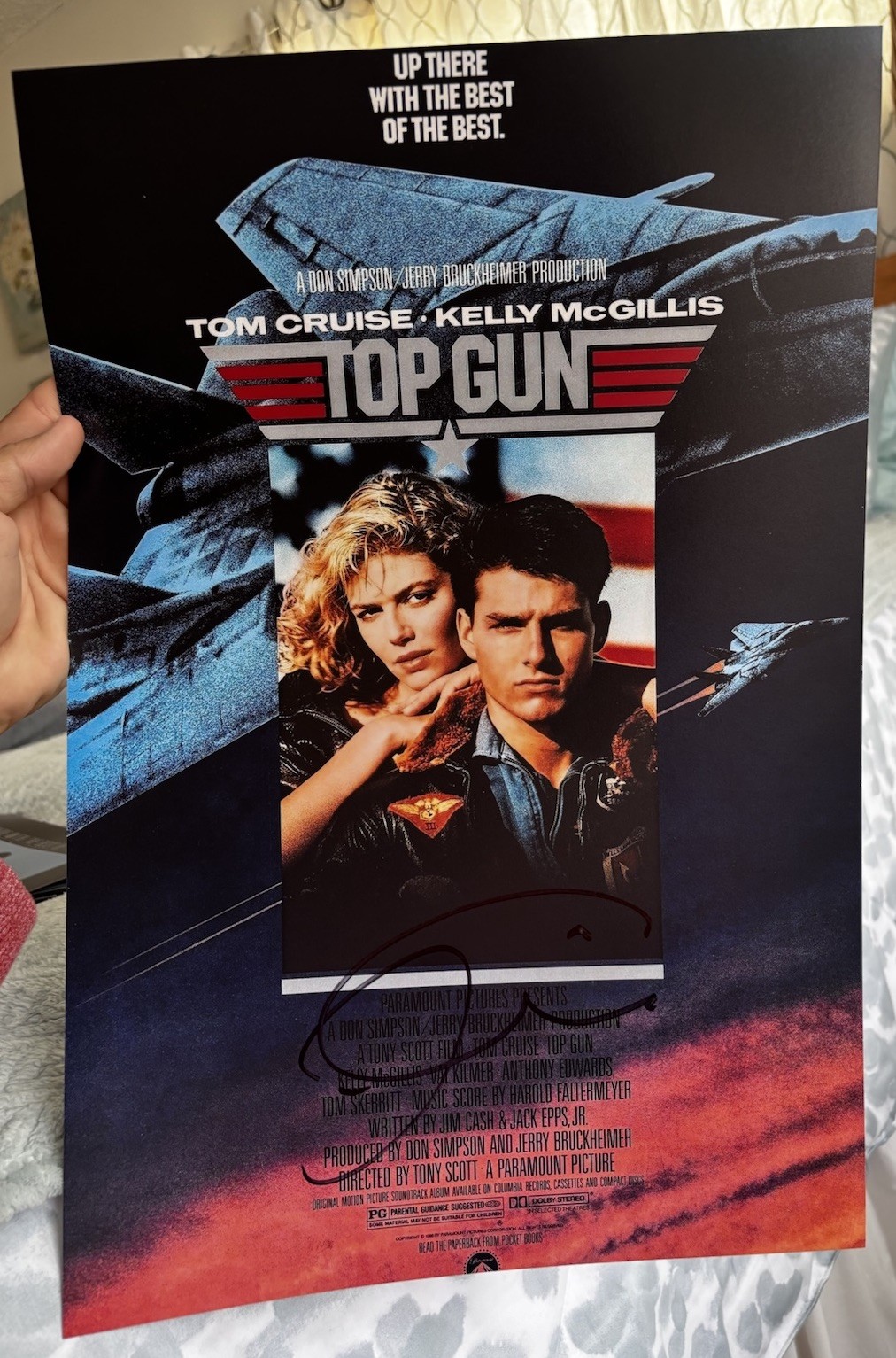 Tom Cruise Signed 12×18 Photo Top Gun With Proof