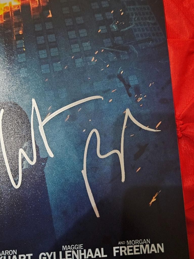 CHRISTIAN BALE SIGNED AUTOGRAPHED 11X17 MINI POSTER BATMAN THE DARK KNIGHT COA