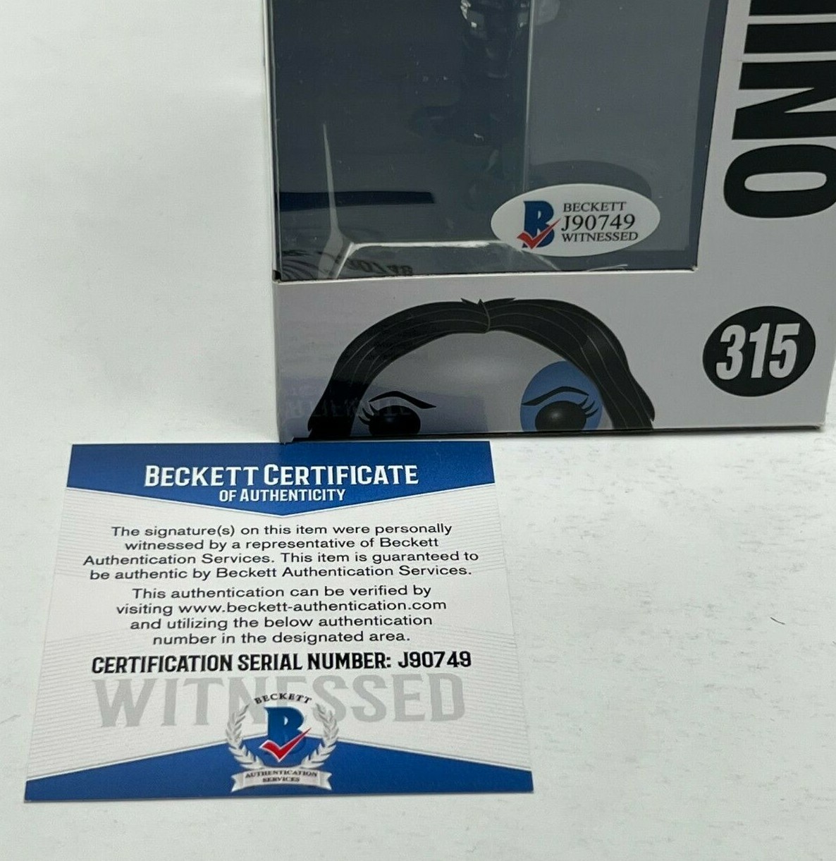 Rob Liefeld Signed Funko Pop #315 *Creator Of Domino BAS J90749
