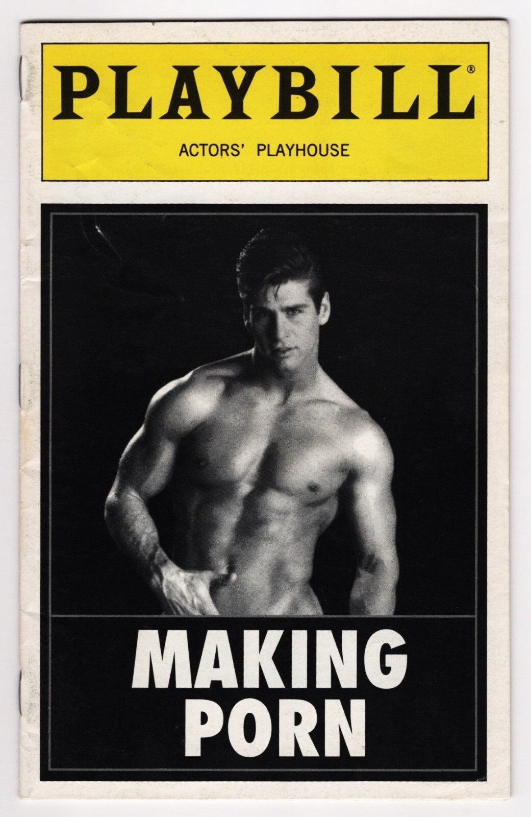 Ryan Idol “MAKING PORN” Blue Blake / Mitch Ellis 1997 Rare Off-Broadway Playbill