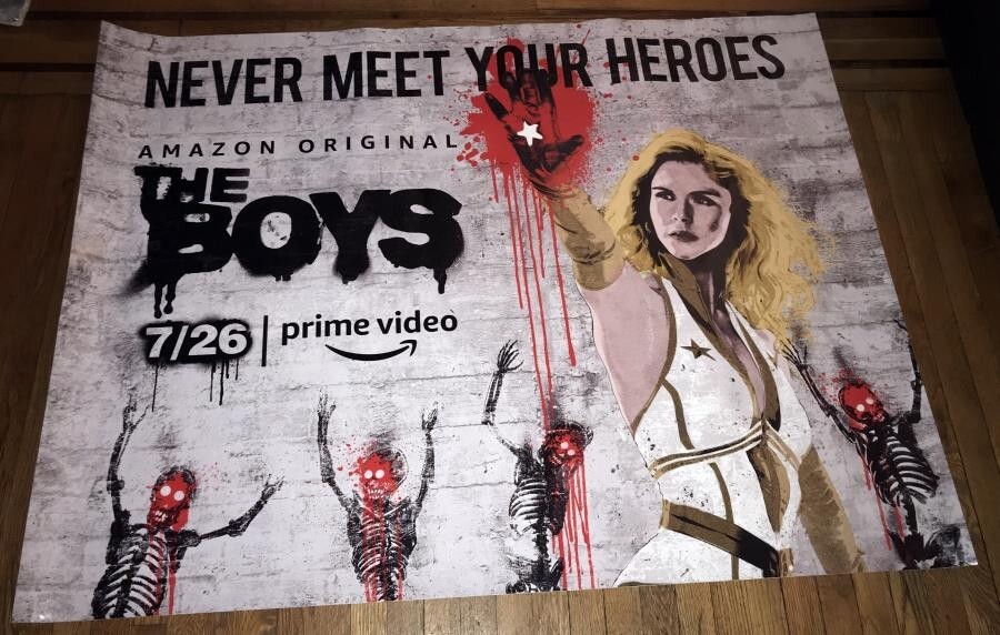 THE BOYS Amazon PRIME TV Starlight 5FT SUBWAY POSTER 2019
