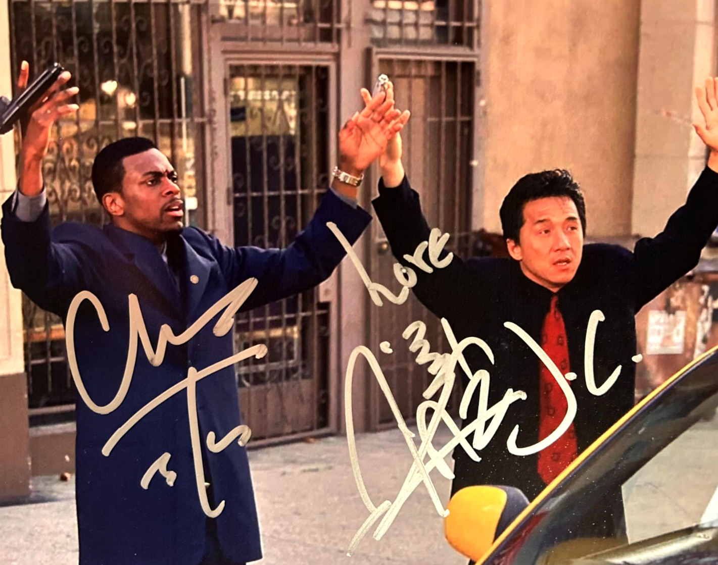 Jackie Chan & Chris Tucker Signed 8×10″ Authentic Autograph w/COA