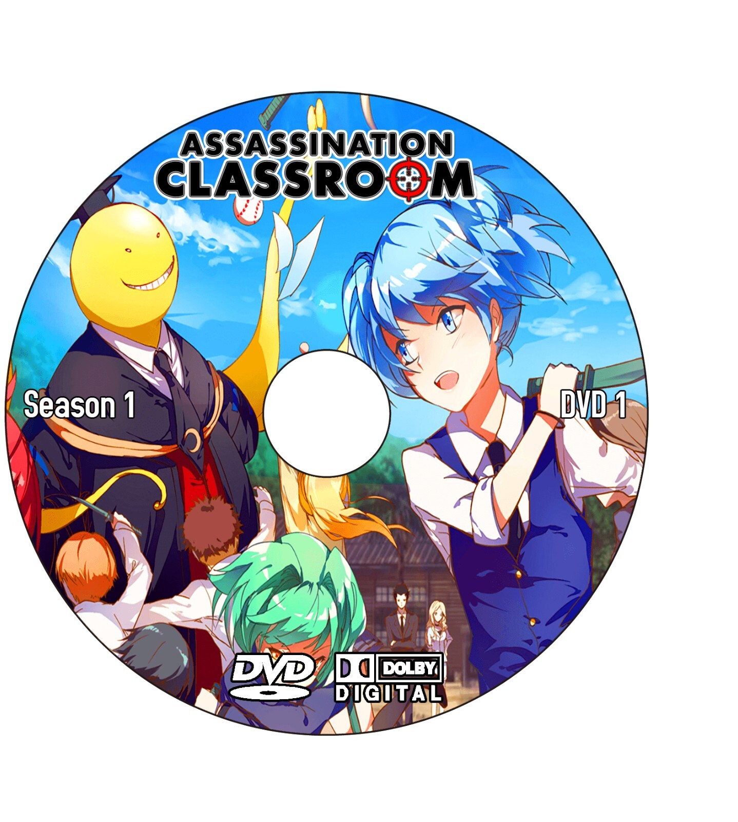 ANIME, “ASSASSINATION CLASSROOM”, 1-48 EPISODES, 6 DVD, ENG-AUDIO, 1 BOX, 2016