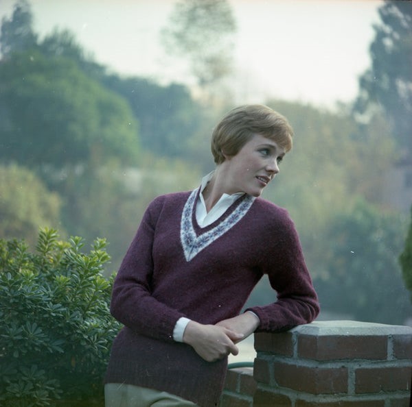 Julie Andrews photo shoot in park 1960’s Original 2.25 x 2.25 Color Negative