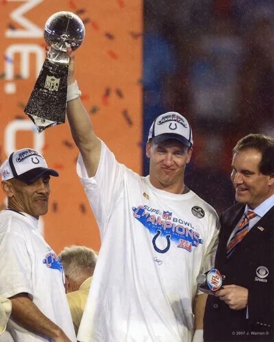 Peyton Manning 2007 Indianapolis Colts Super Bowl 41 Champions 8×10 PHOTO PRINT