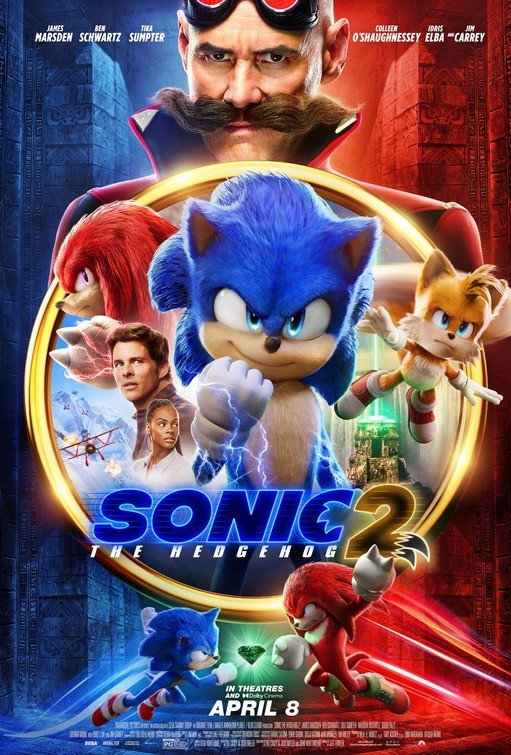 Sonic the Hedgehog 2 (2022) ORIGINAL 27×40 MOVIE THEATRE POSTER