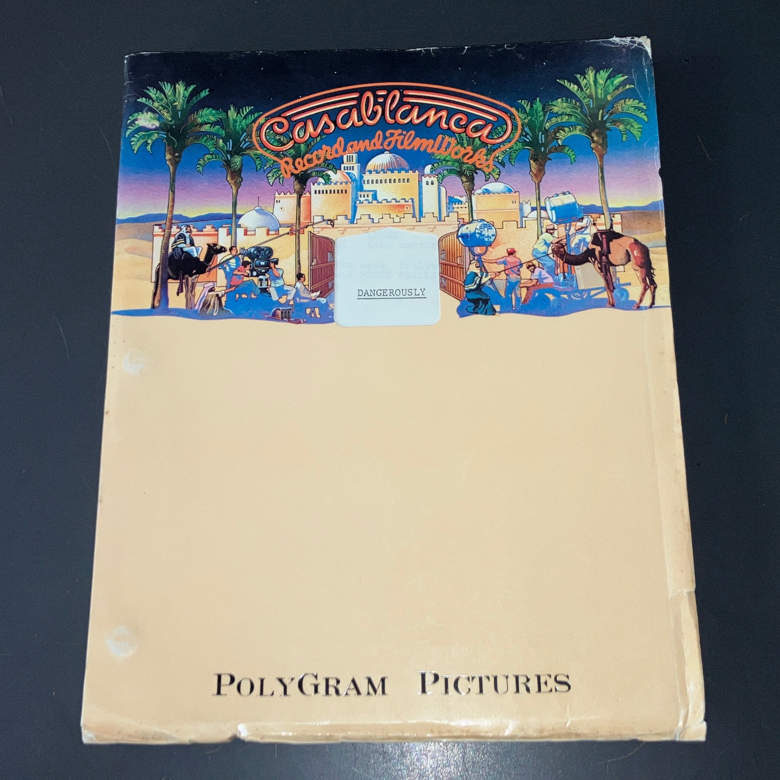 DANGEROUSLY Jim Cash & Jack Epps, Jr. (TOP GUN Writers) Early Unmade Film + COA!