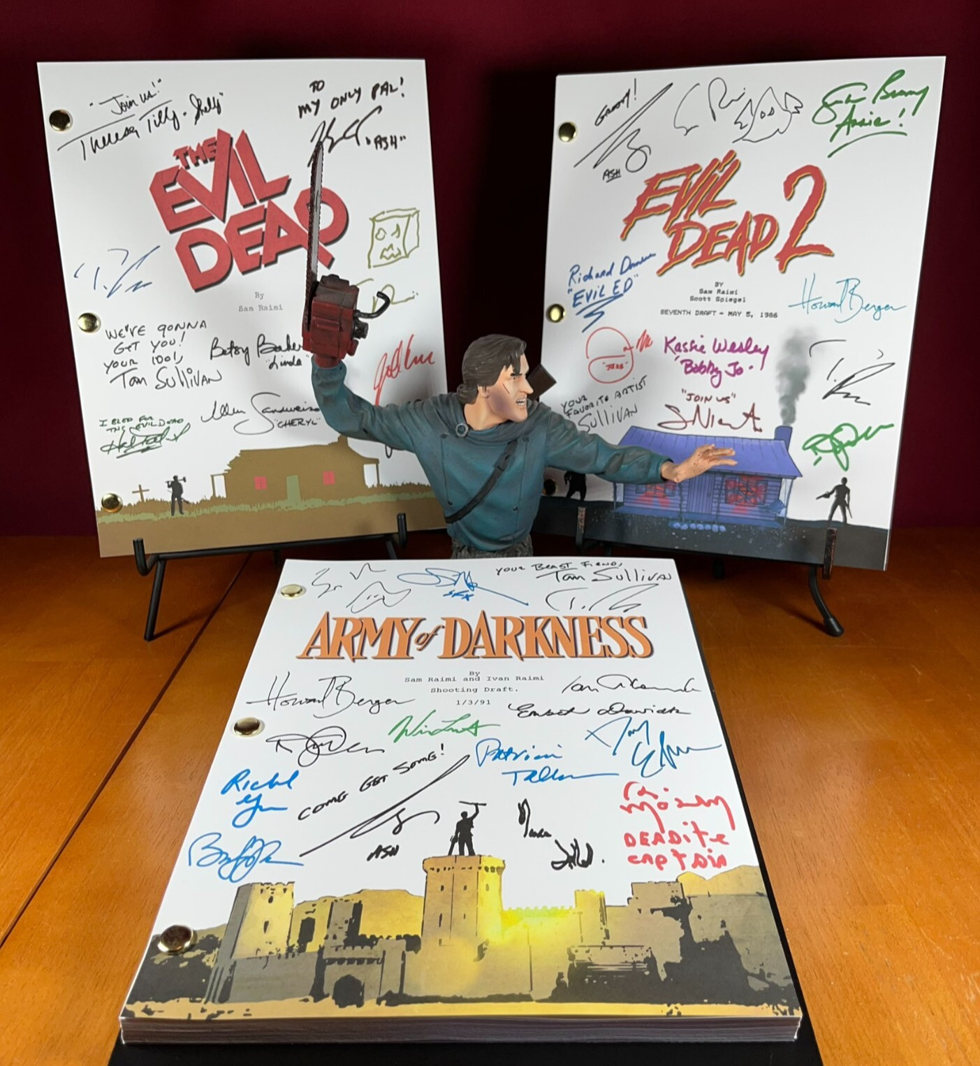 Evil Dead Trilogy Scripts Signed- Autograph Reprints- Horror- :) – The Evil Dead